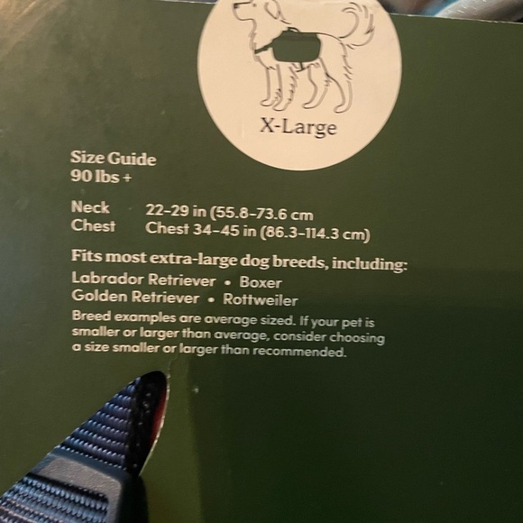 Navy Dog Harness Backpack - Picture 3 of 3